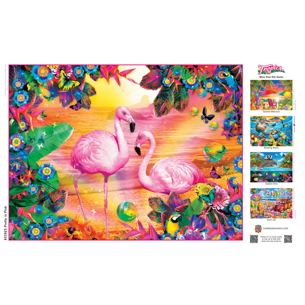 Tropics - Pretty in Pink 300 Piece EZ Grip Jigsaw Puzzle
