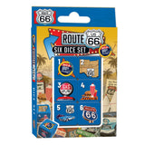 Route 66 - 100th Anniversary - 6 Piece D6 Gaming Dice Set