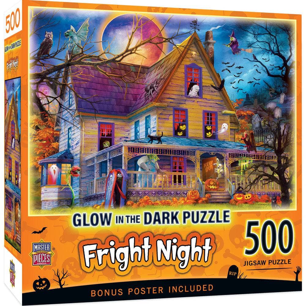 Glow in the Dark - Fright Night 500 Piece Jigsaw Puzzle