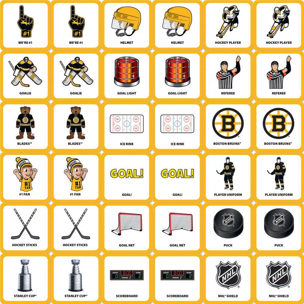 Boston Bruins Matching Game