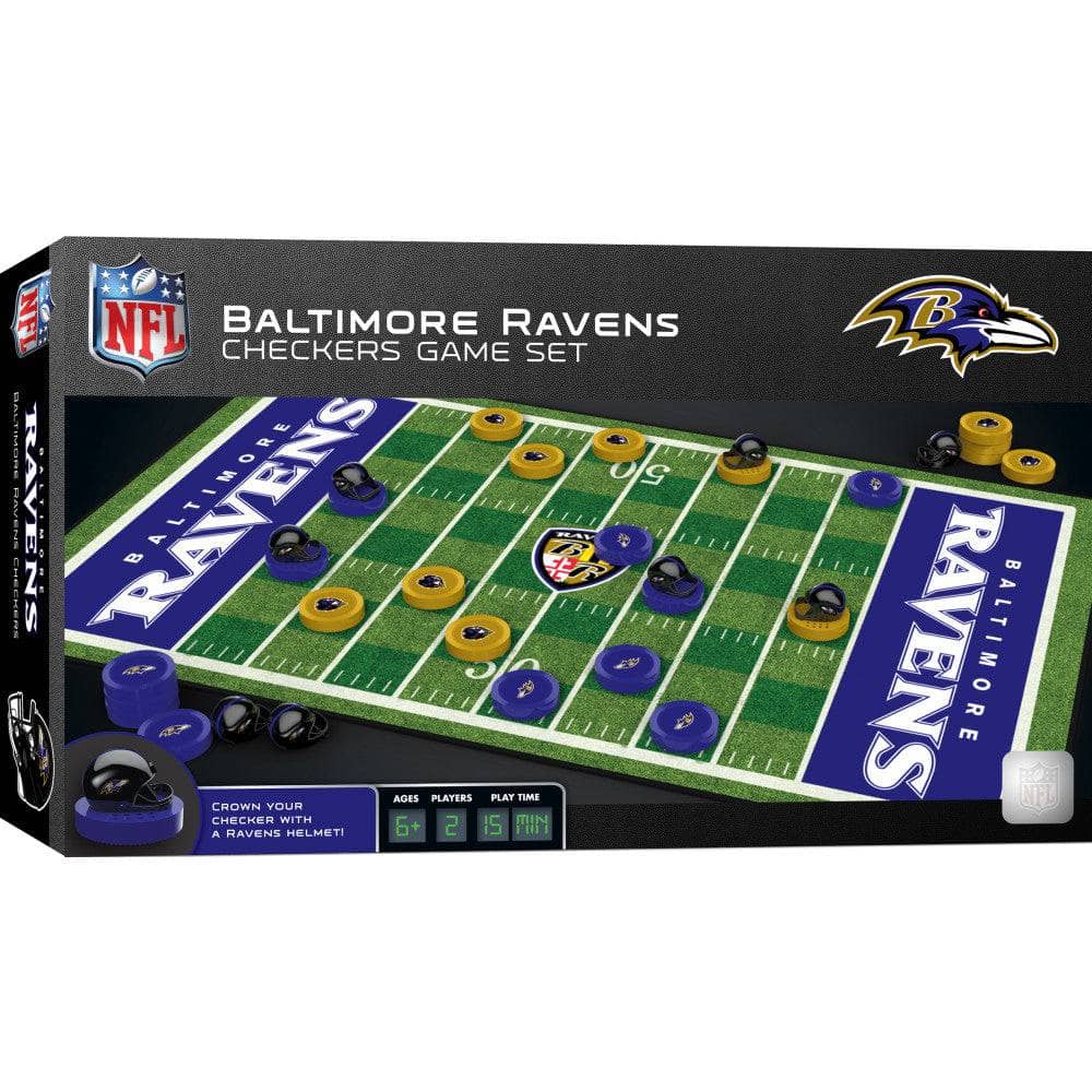 Baltimore Ravens Checkers Board Game