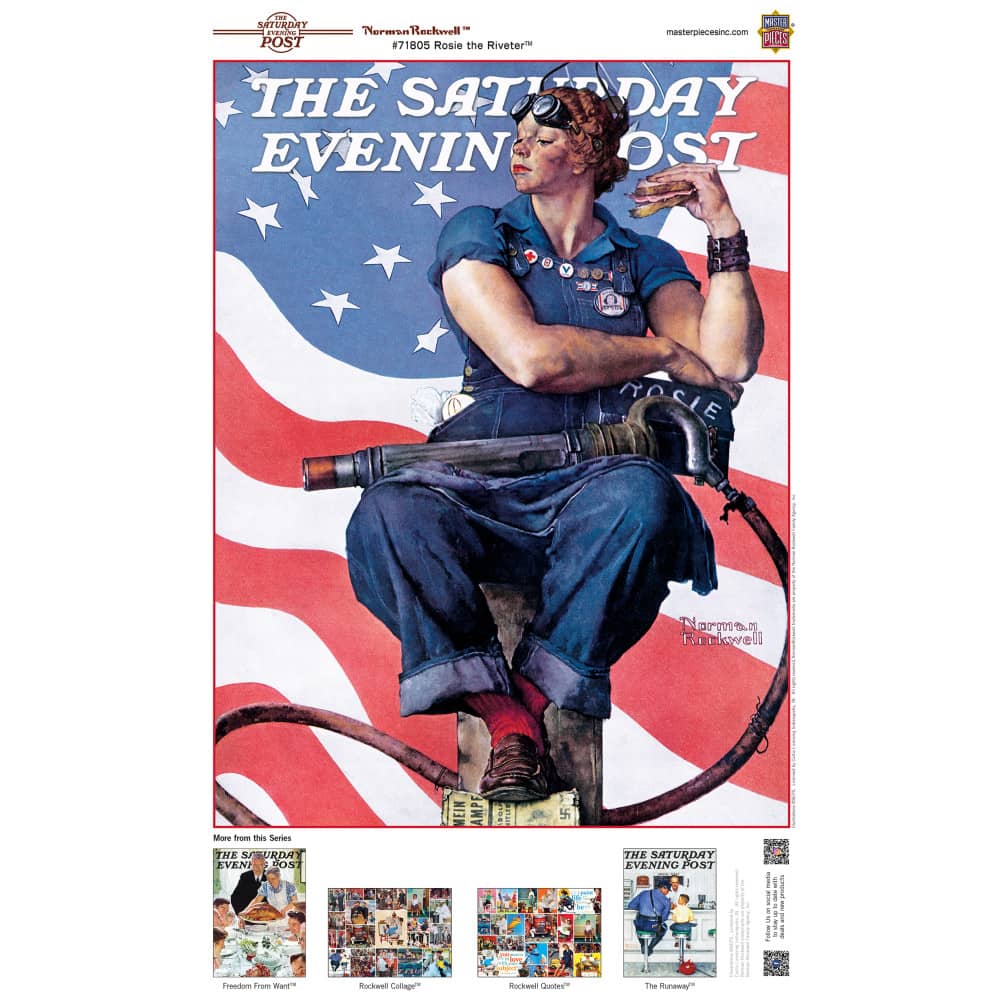 Saturday Evening Post - Rosie the Riveter 1000 Piece Jigsaw Puzzle