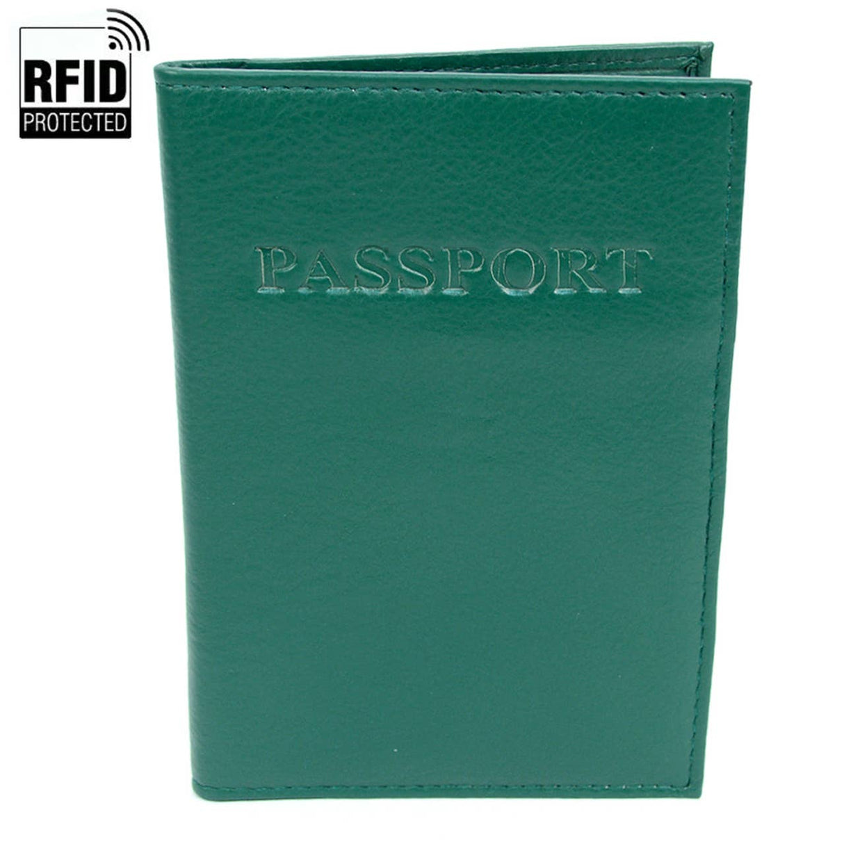 RFID Genuine Leather Passport Case
