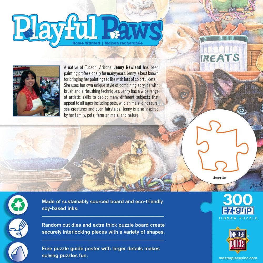 Playful Paws - Home Wanted 300 Piece EZ Grip Jigsaw Puzzle
