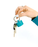 Lion Latch - Solid Colors: Traveling Jewelry Holder Storage, Pill Box Keychain Container. As Seen on Shark Tank.