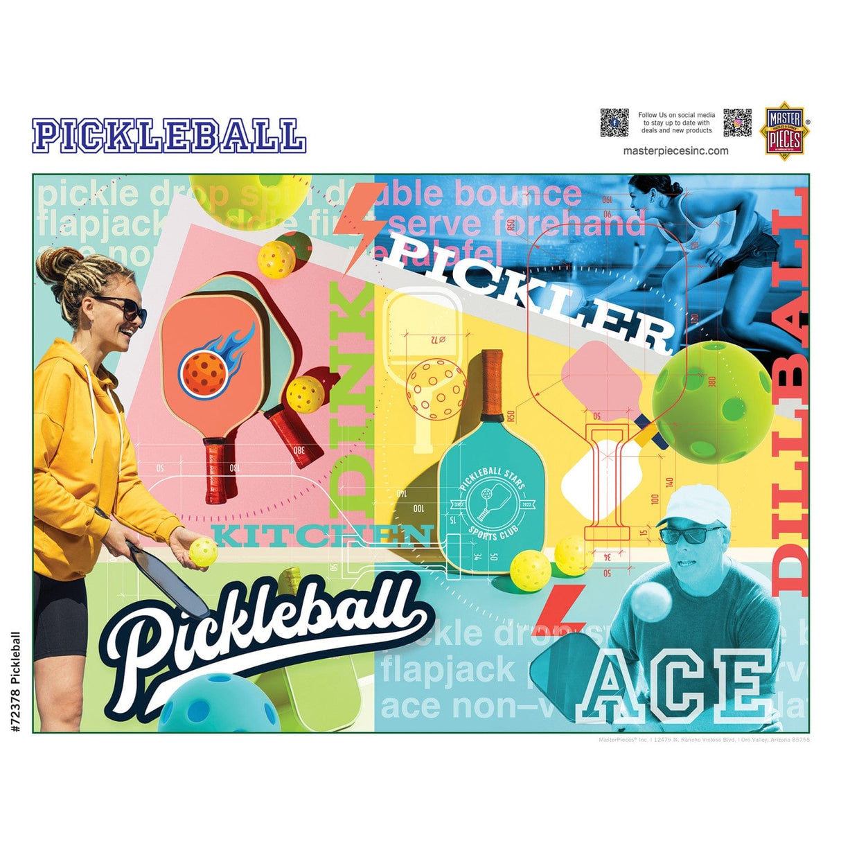 Pickleball - 1000 Piece Jigsaw Puzzle