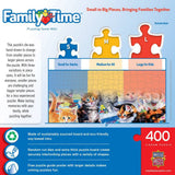 Family Time - Puzzling Gone Wild 400 Piece Jigsaw Puzzle