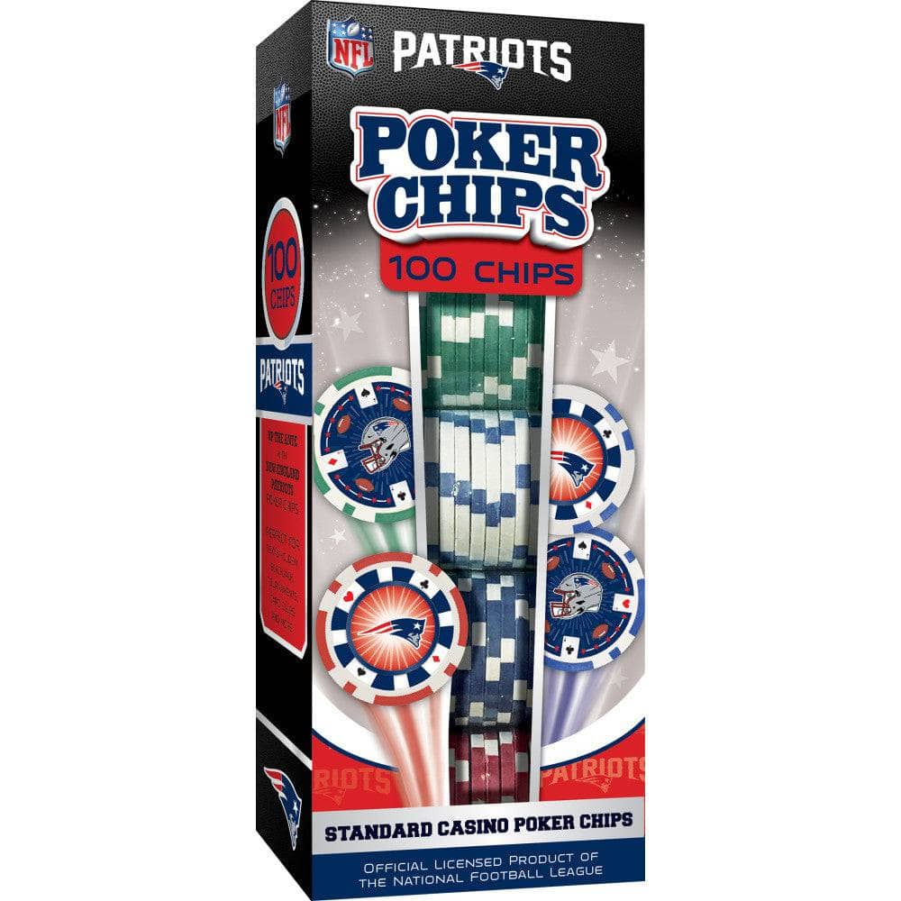 New England Patriots 100 Piece Poker Chips