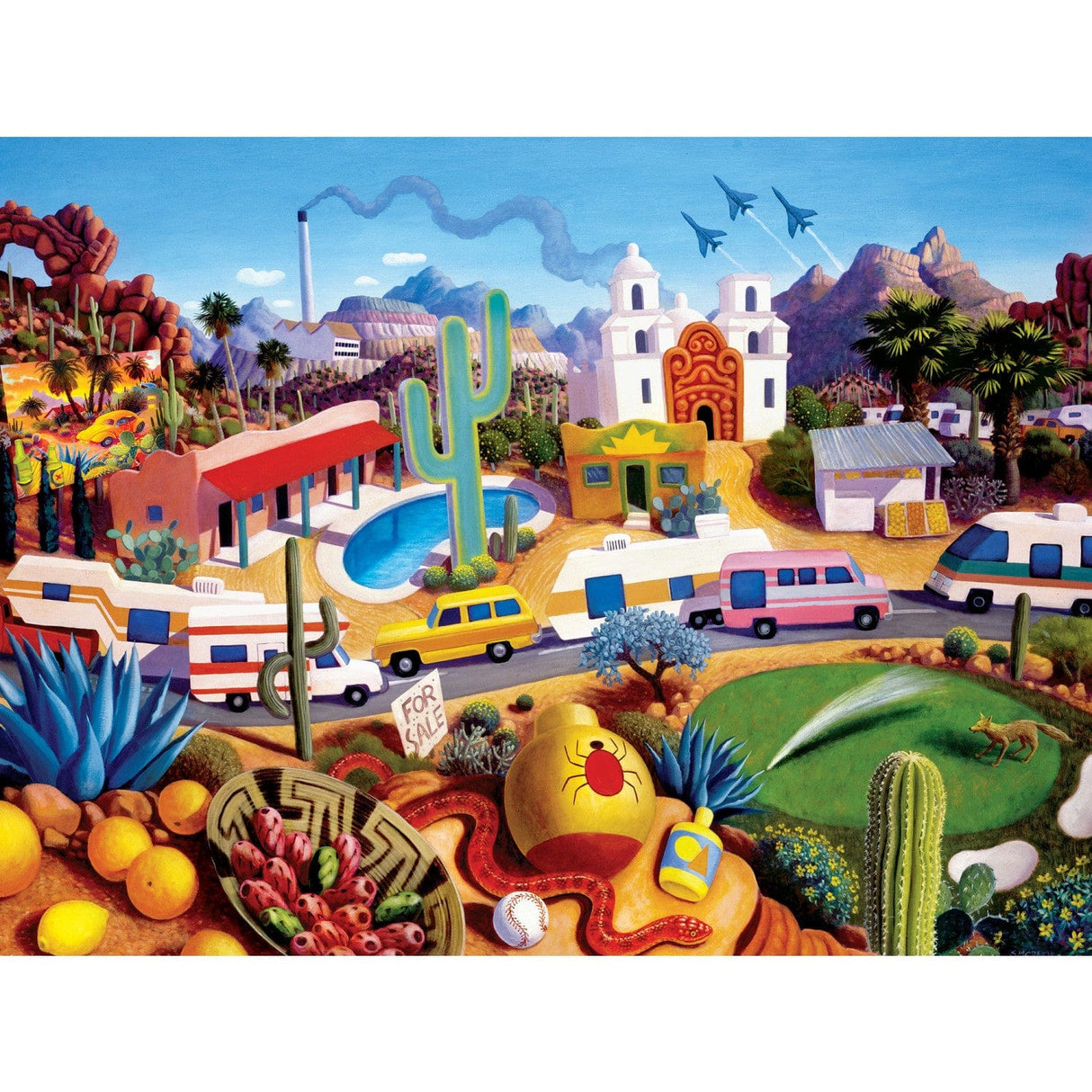 Roadsides of the Southwest - Land of AZ 500 Piece Jigsaw Puzzle