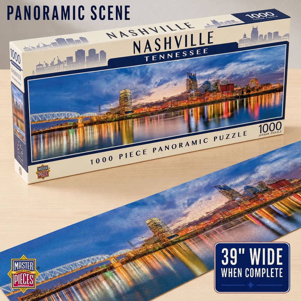 Nashville, Tennessee 1000 Piece Panoramic Jigsaw Puzzle