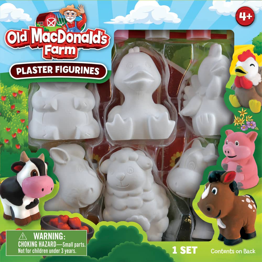 Old MacDonald's Farm - Plaster Figurine Paint Set