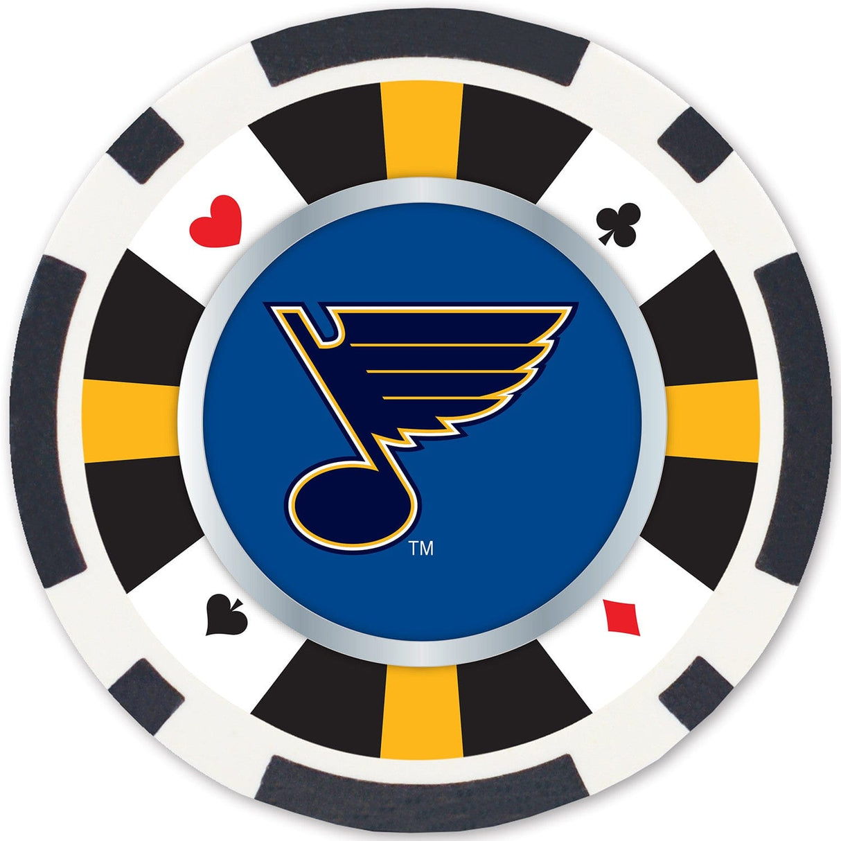 St. Louis Blues 100 Piece Poker Chips