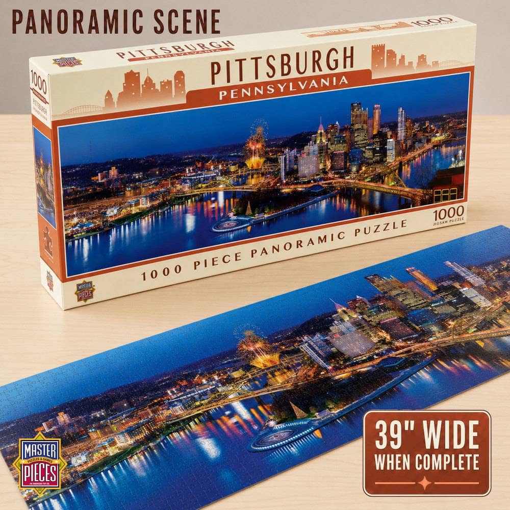 Pittsburgh, Pennsylvania 1000 Piece Panoramic Jigsaw Puzzle
