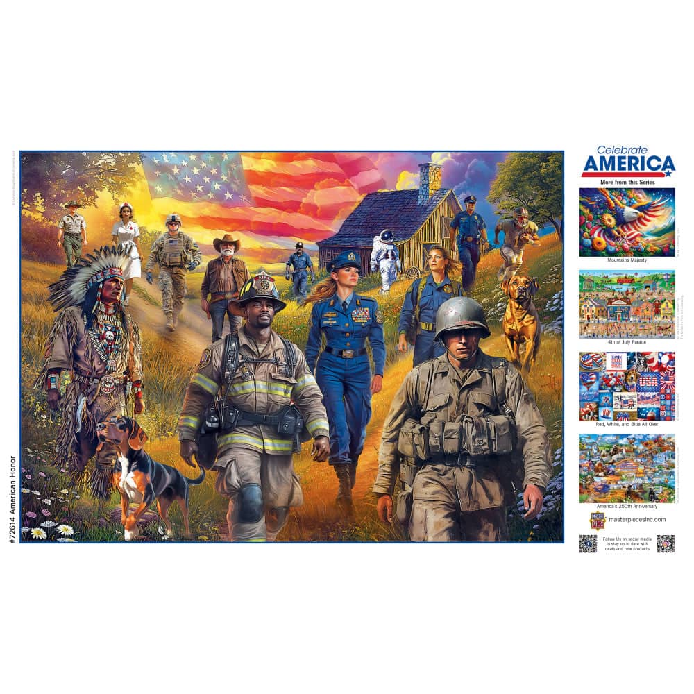 Celebrate America - American Honor 1000 Piece Jigsaw Puzzle