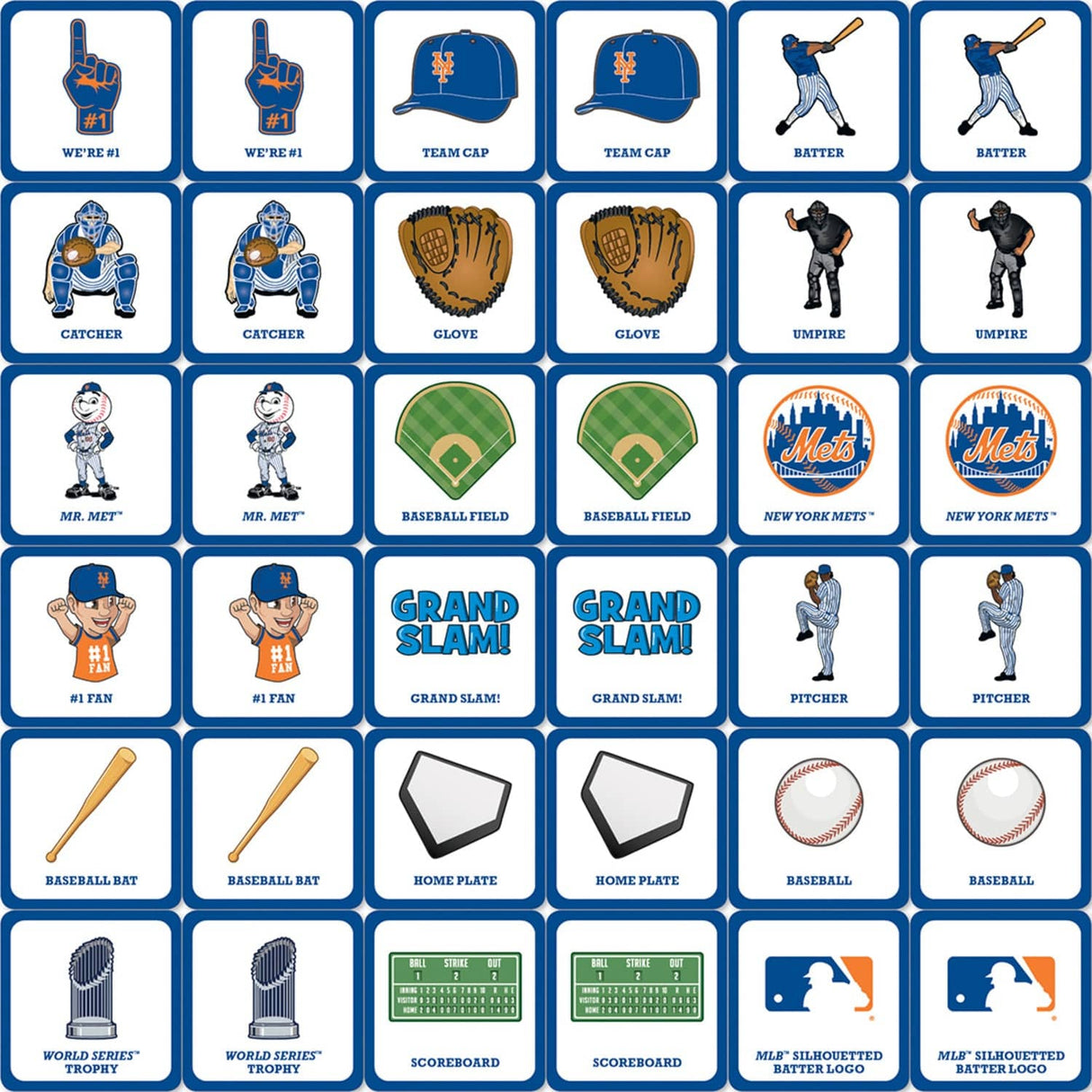 New York Mets Matching Game
