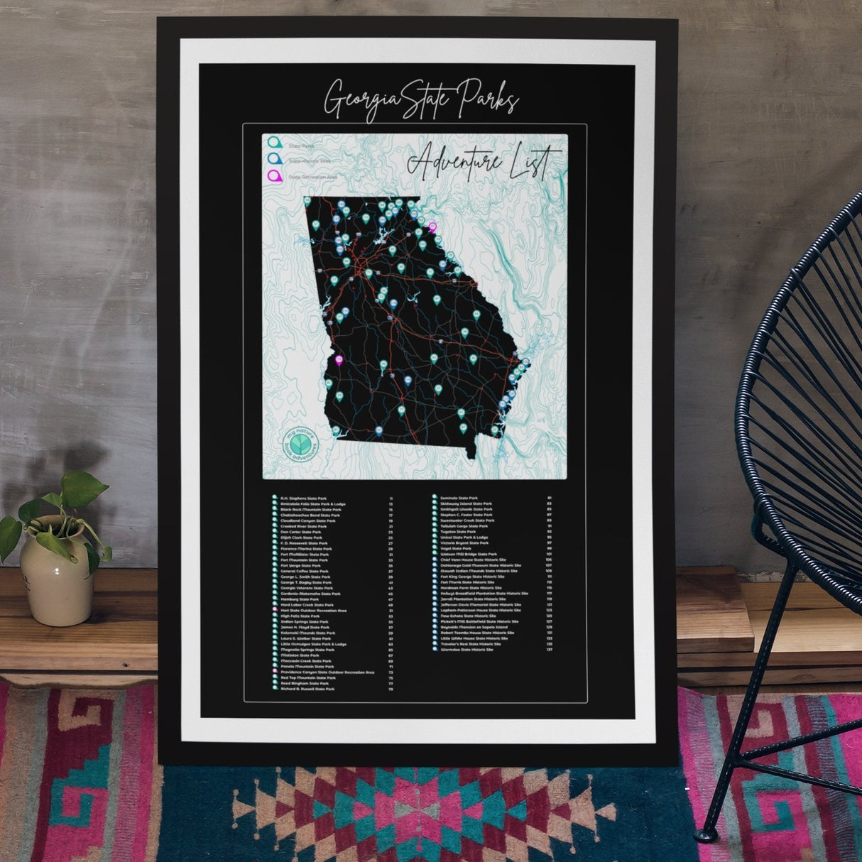 POSTER - Georgia State Parks Adventure List