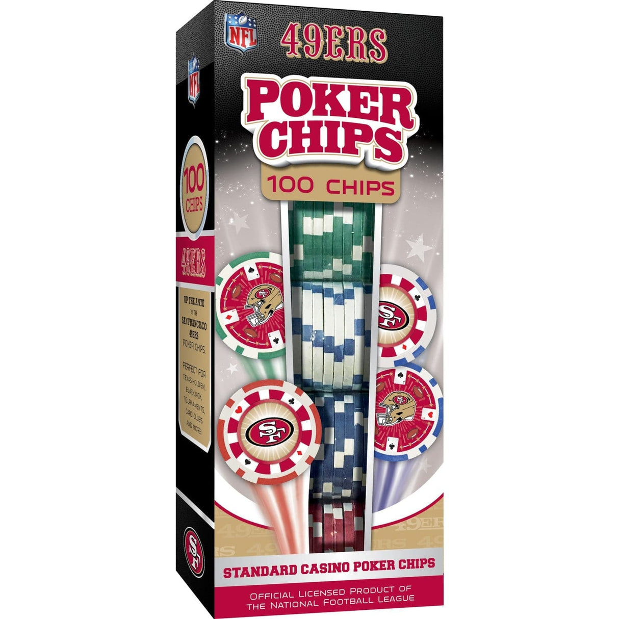 San Francisco 49ers 100 Piece Poker Chips