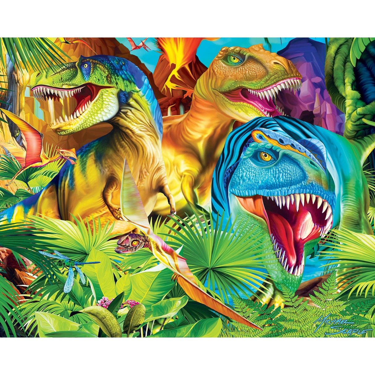 Glow in the Dark 100 Piece Jigsaw Puzzles - 4-Pack V2
