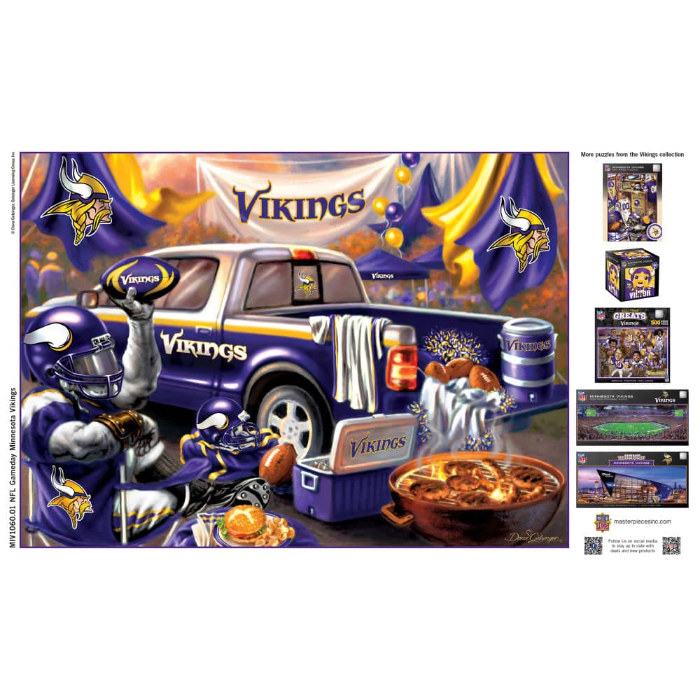 Minnesota Vikings - Gameday 1000 Piece Jigsaw Puzzle