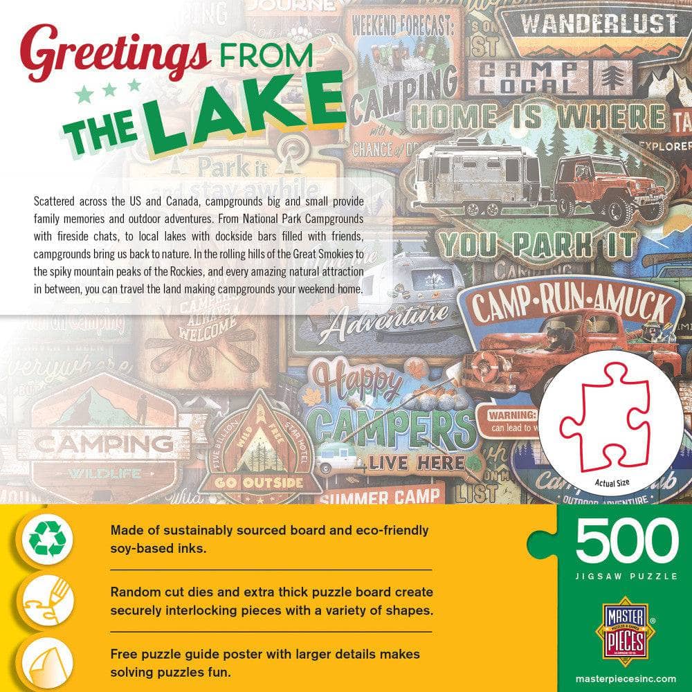 Greetings From The Lake - 500 Piece Jigsaw Puzzle