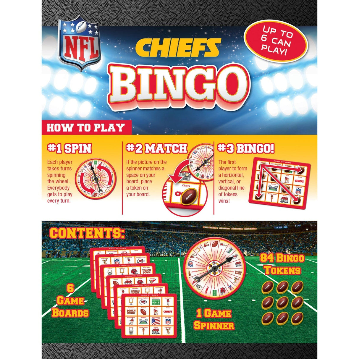 Kansas City Chiefs NFL Bingo Game