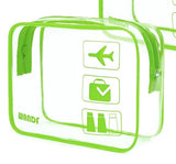 TSA Approved Clear Travel Toiletry Bag by WandF