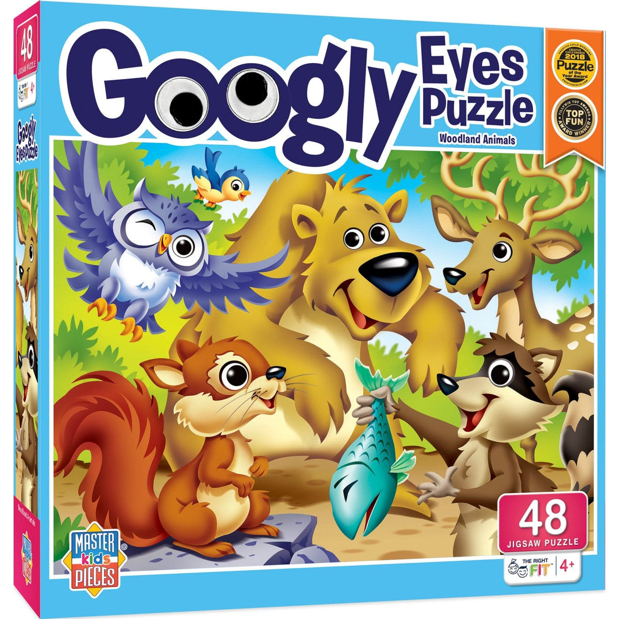 Googly Eyes - Woodland Animals 48 Piece Jigsaw Puzzle