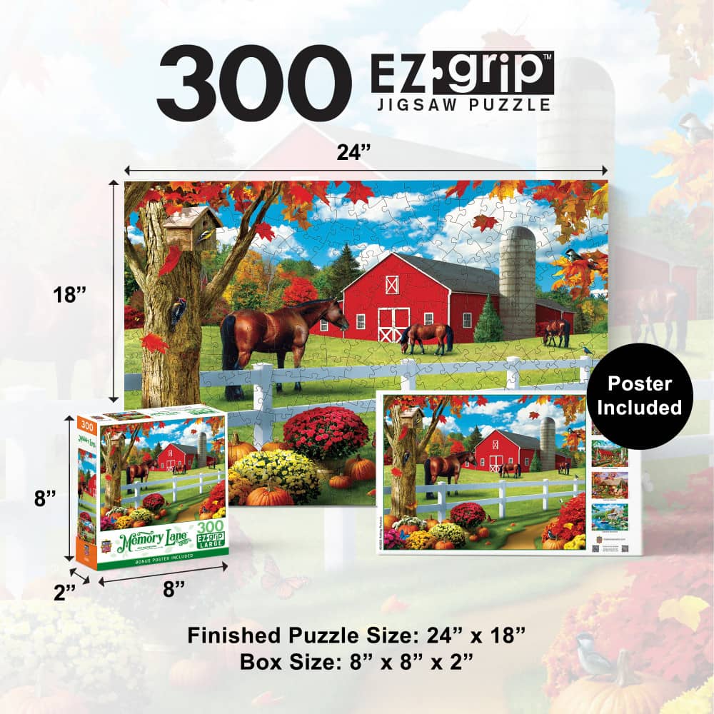 Memory Lane - Rolling Pastures 300 Piece EZ Grip Jigsaw Puzzle