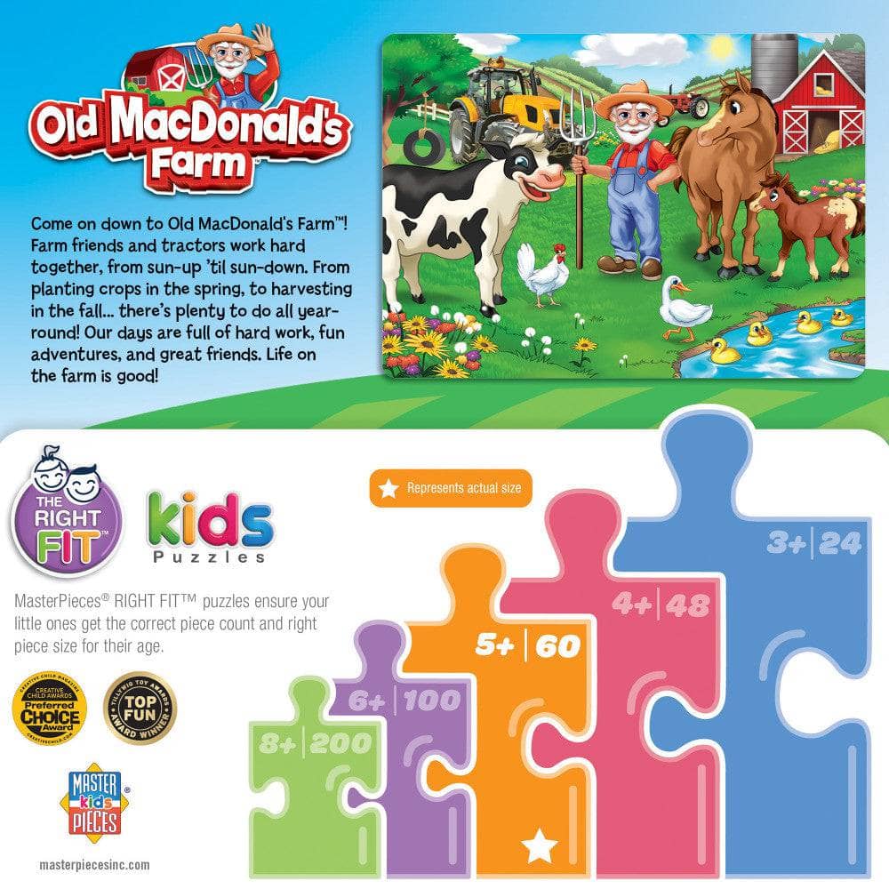Old MacDonald's Farm - Miller's Pond 60 Piece Jigsaw Puzzle