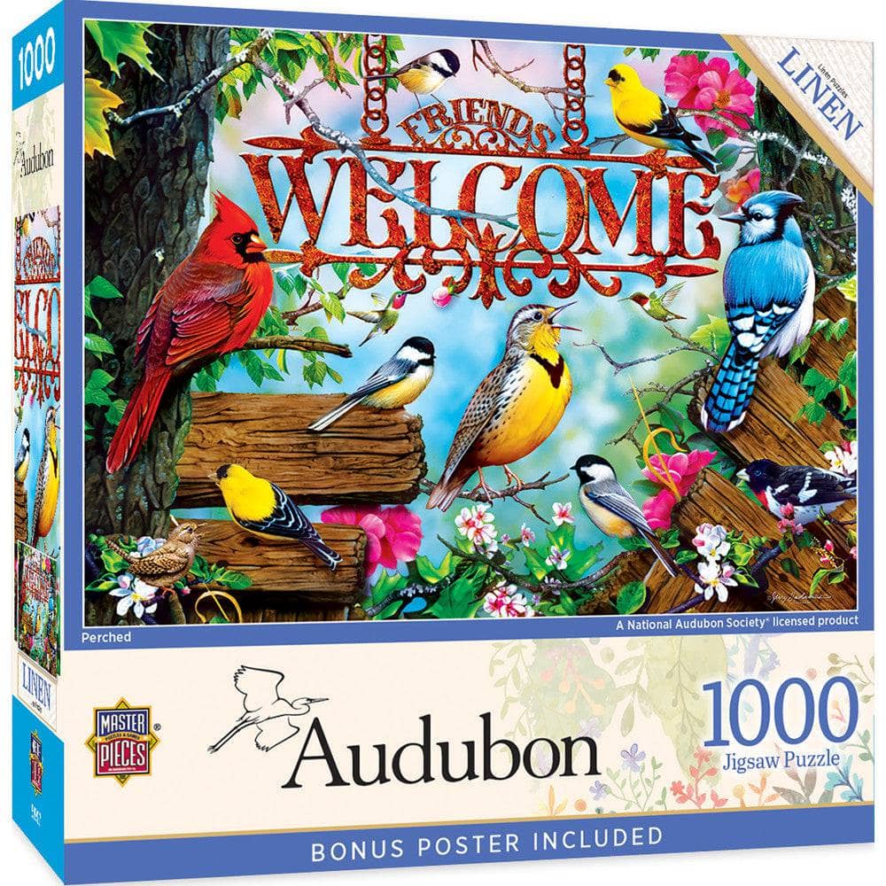 Audubon - Perched 1000 Piece Jigsaw Puzzle