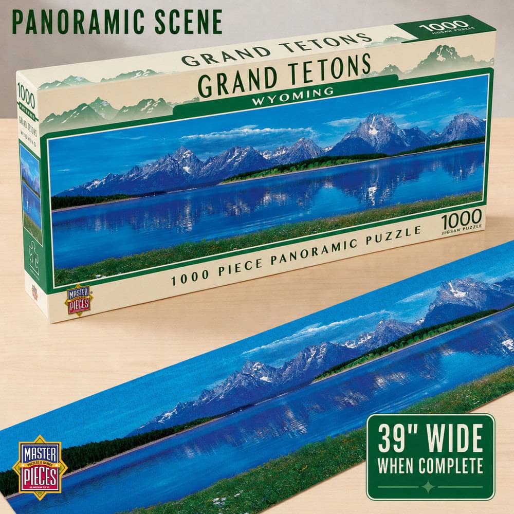 Grand Tetons, Wyoming 1000 Piece Panoramic Jigsaw Puzzle