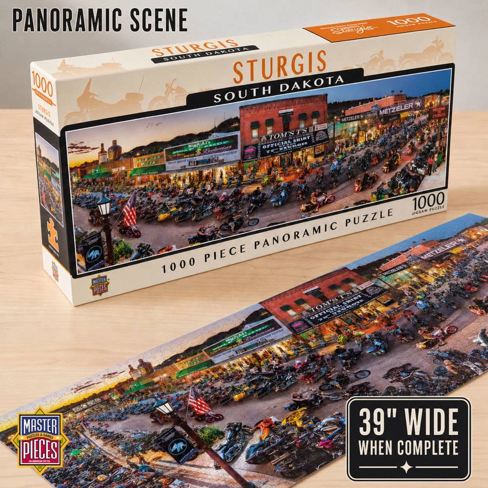 Sturgis, South Dakota 1000 Piece Panoramic Jigsaw Puzzle