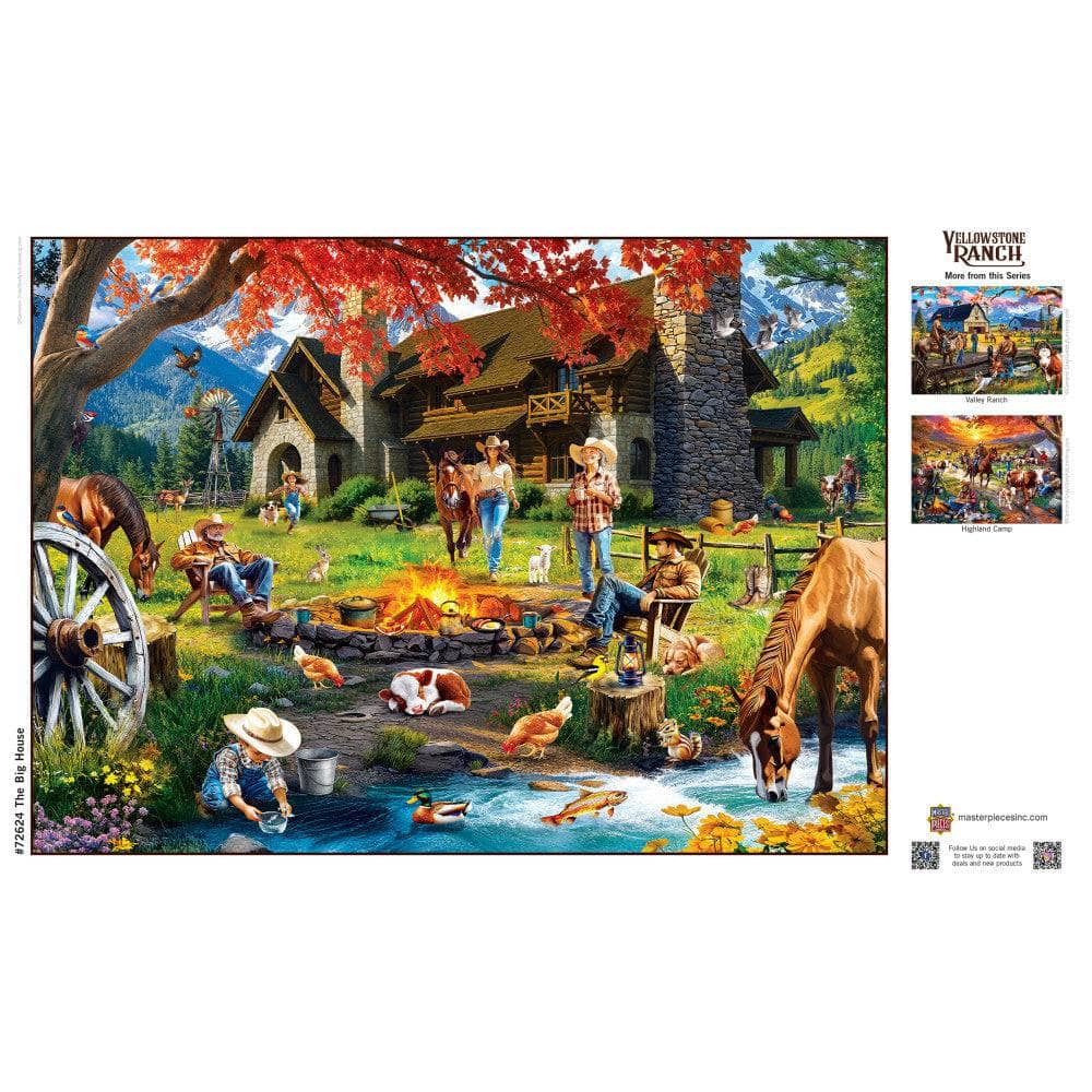 Yellowstone Ranch - The Big House 1000 Piece Jigsaw Puzzle
