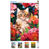 Quilted - Flower Garden Hiding 1000 Piece Jigsaw Puzzle