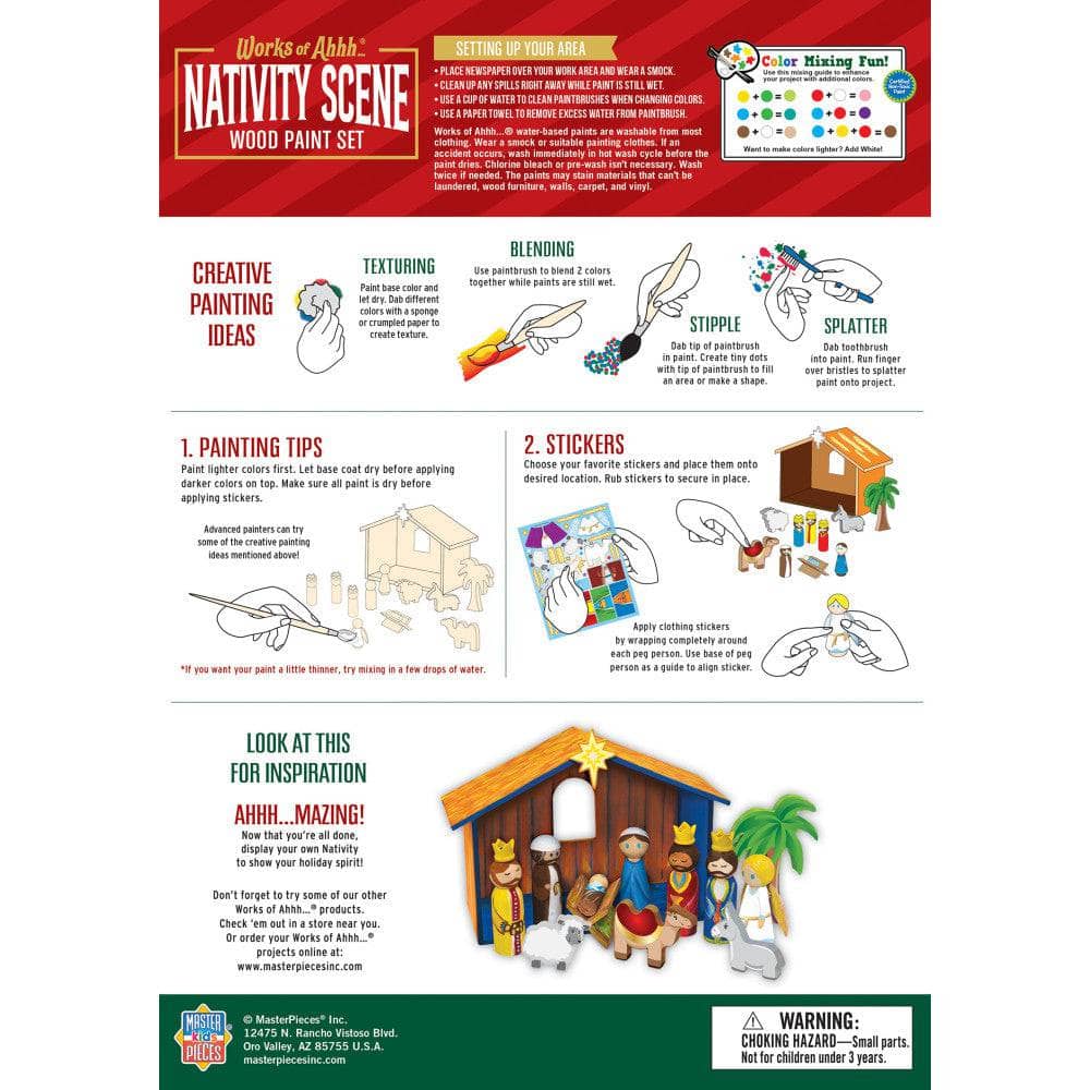 Nativity Scene Wood Craft & Paint Kit