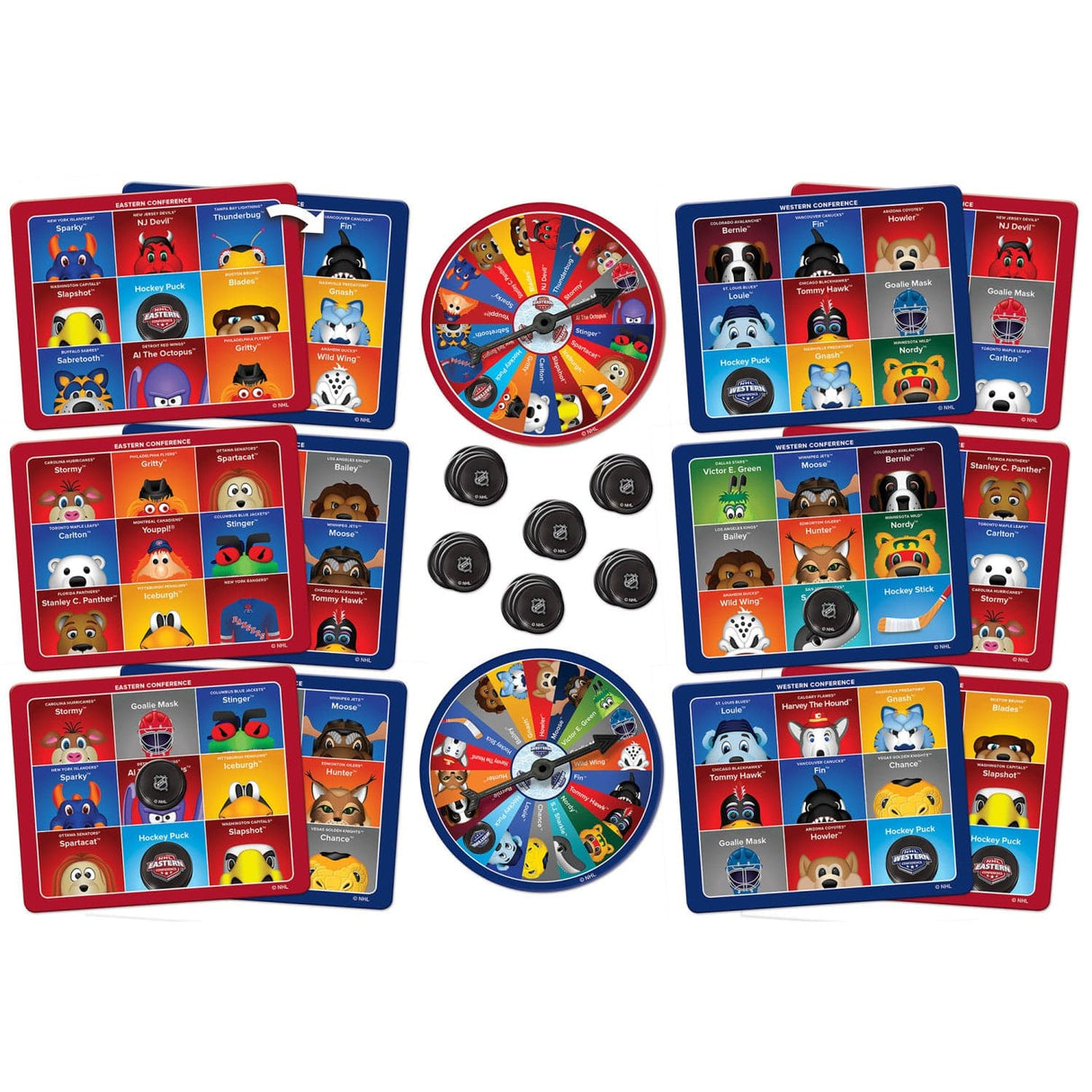 NHL - Mascots Bingo Game