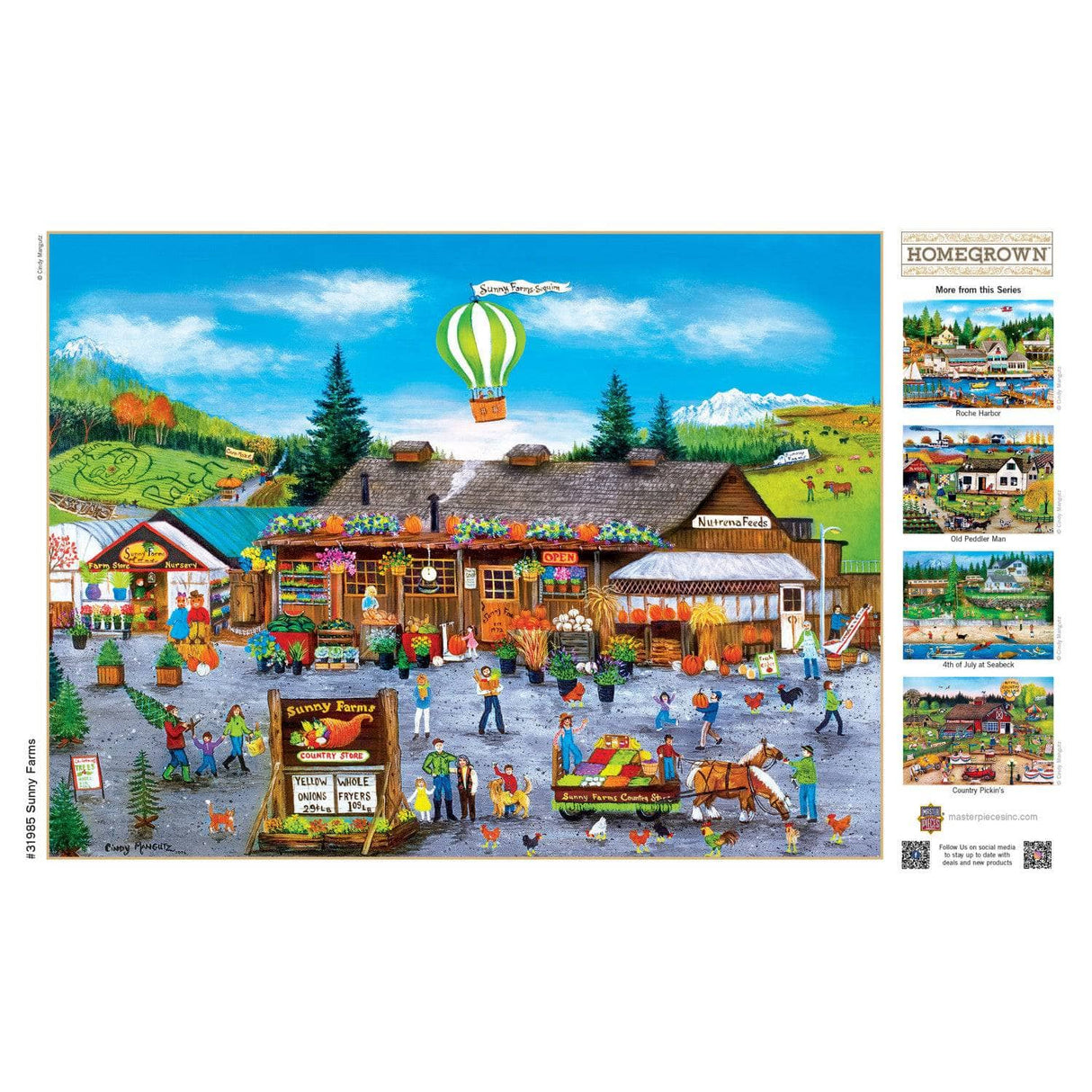Homegrown - Sunny Farms 750 Piece Jigsaw Puzzle