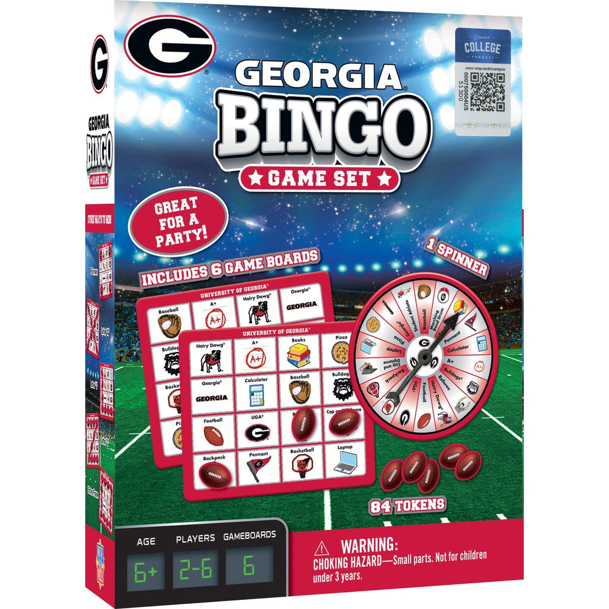 Georgia Bulldogs NCAA Bingo Game