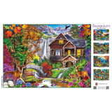 Tranquility - Hidden Falls Cottage 1000 Piece Jigsaw Puzzle