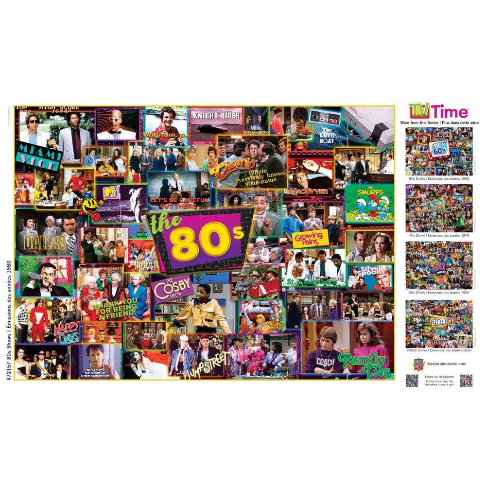 TV Time - 80's Shows 1000 Piece Jigsaw Puzzle