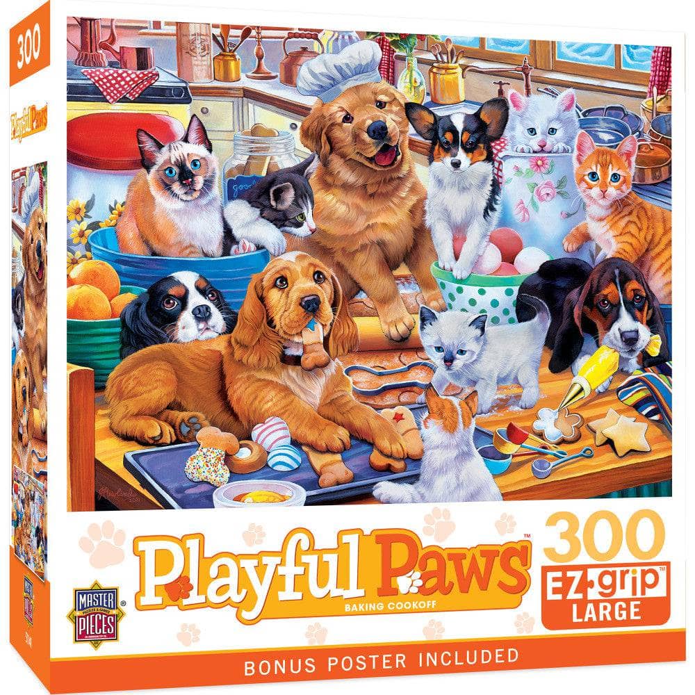 Playful Paws - Baking Cookoff 300 Piece EZ Grip Jigsaw Puzzle