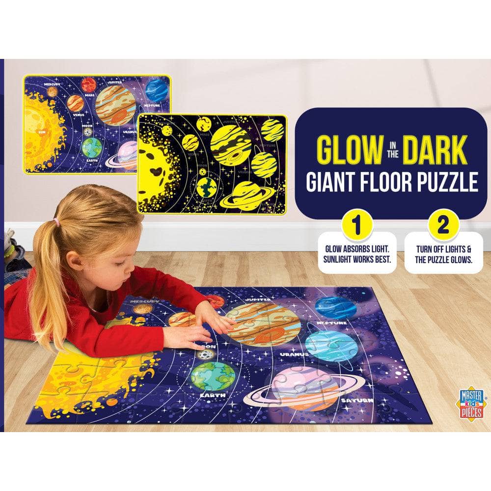 Glow in the Dark - Our Solar System 48 Piece Floor Jigsaw Puzzle