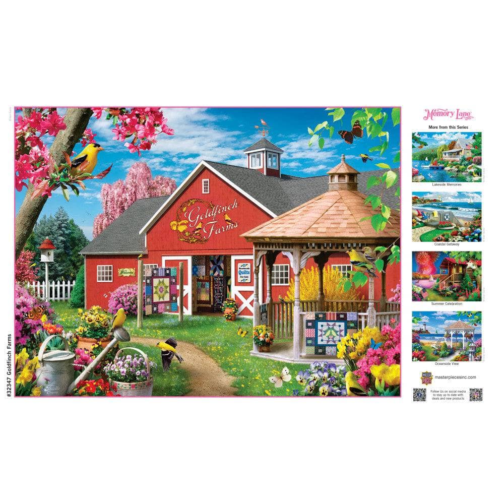 Memory Lane - Goldfinch Farms 300 Piece EZ Grip Jigsaw Puzzle
