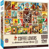 Vintage Posters - Coffee Lovers 1000 Piece Jigsaw Puzzle