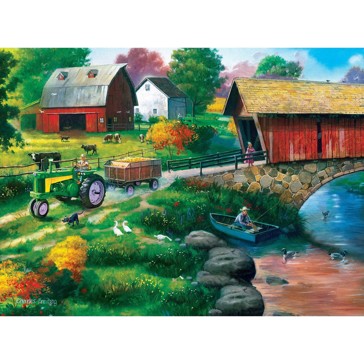 Farm & Country - 500 Piece Jigsaw Puzzles 4 Pack