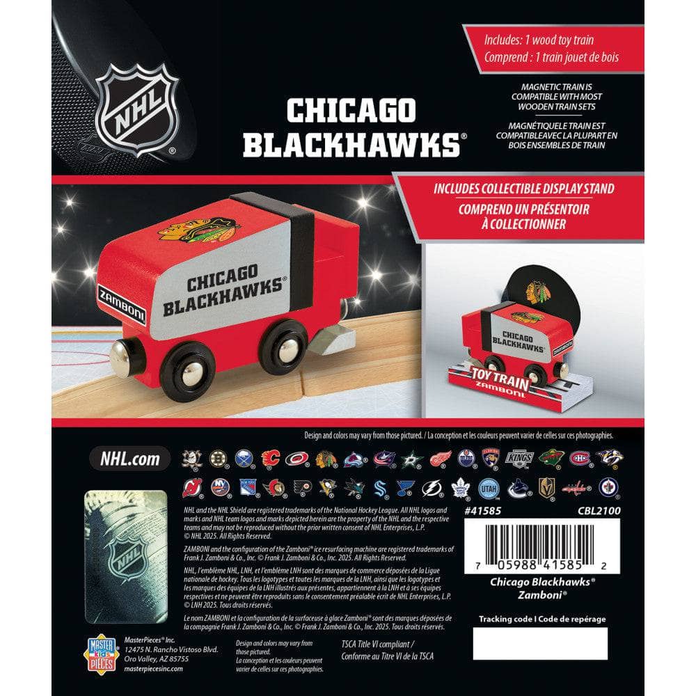 Chicago Blackhawks Toy Zamboni Train Engine