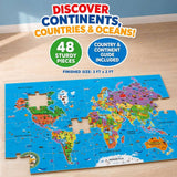 Explorer - World Map 48 Piece Floor Jigsaw Puzzle