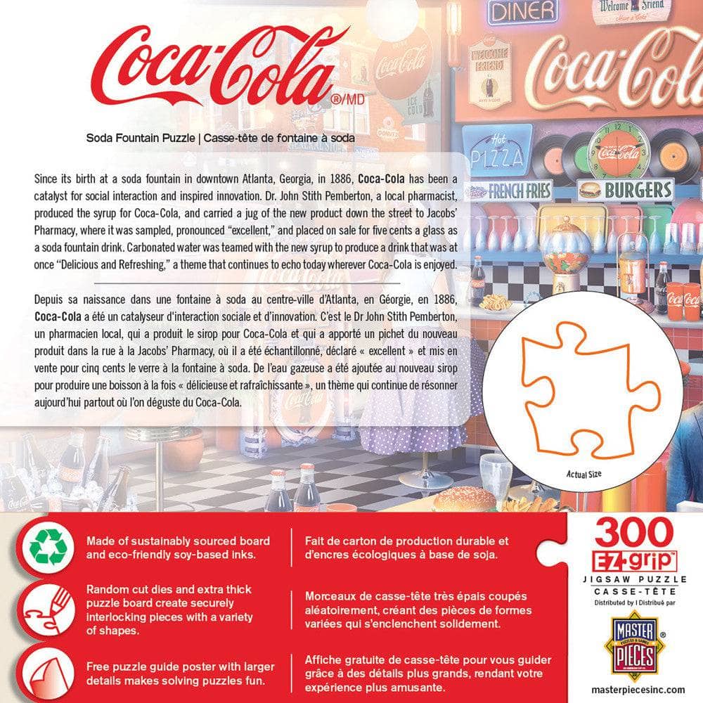 Coca-Cola - Soda Fountain 300 Piece EZ Grip Jigsaw Puzzle