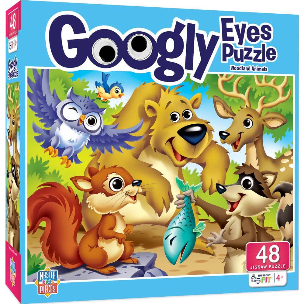 Googly Eyes - Woodland Animals 48 Piece Jigsaw Puzzle