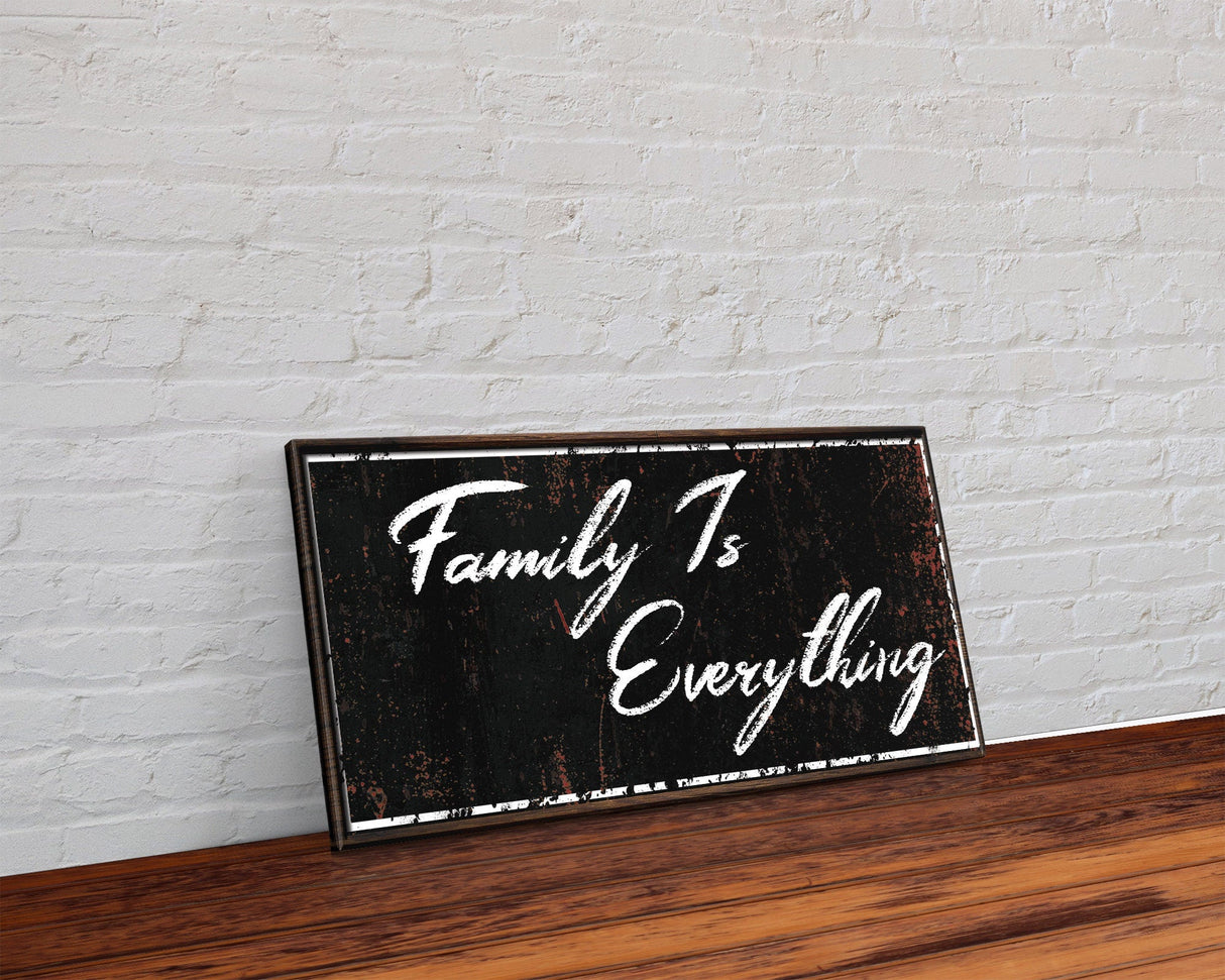 Family is Everything, Canvas Sign, Family Wall Decor, Family Signs, Wood Family Sign, Family Decor, Family Wood Canvas Sign, Gift for Family